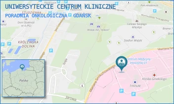PORADNIA ONKOLOGICZNA - UNIWERSYTECKIE CENTRUM KLINICZNE - UL. MARIANA SMOLUCHOWSKIEGO 17,  GDAŃSK