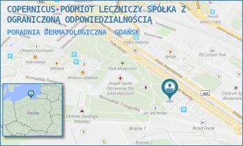 PORADNIA DERMATOLOGICZNA - COPERNICUS PODMIOT LECZNICZY SPÓŁKA Z OGRANICZONĄ ODPOWIEDZIALNOŚCIĄ - ALEJA ZWYCIĘSTWA 31-32,  GDAŃSK
