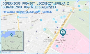 PORADNIA DERMATOLOGICZNA - COPERNICUS PODMIOT LECZNICZY SPÓŁKA Z OGRANICZONĄ ODPOWIEDZIALNOŚCIĄ - ALEJA JANA PAWŁA II 50,  GDAŃSK