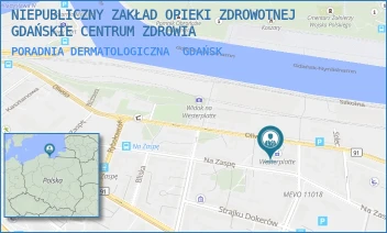 PORADNIA DERMATOLOGICZNA - NIEPUBLICZNY ZAKŁAD OPIEKI ZDROWOTNEJ GDAŃSKIE CENTRUM ZDROWIA - UL. OLIWSKA 62,  GDAŃSK