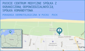 PORADNIA DERMATOLOGICZNA W PUCKU - PUCKIE CENTRUM MEDYCZNE SPÓŁKA Z OGRANICZONĄ ODPOWIEDZIALNOŚCIĄ SPÓŁKA KOMANDYTOWA - UL. WOJSKA POLSKIEGO 22, PUCK