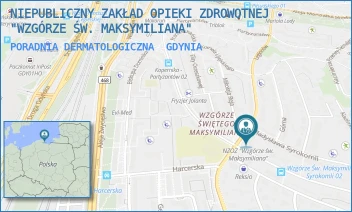 PORADNIA DERMATOLOGICZNA - NIEPUBLICZNY ZAKŁAD OPIEKI ZDROWOTNEJ "WZGÓRZE ŚW. MAKSYMILIANA" - UL. LEGIONÓW 67,  GDYNIA