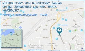 PORADNIA DERMATOLOGICZNA - NIEPUBLICZNY SPECJALISTYCZNY ZAKŁAD OPIEKI ZDROWOTNEJ LEK.MED. MARIA NOWOROLSKA - KOŚCIUSZKI 11,  TCZEW
