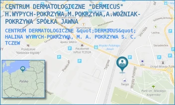 CENTRUM DERMATOLOGICZNE "DERMICUS" HALINA WYPYCH-POKRZYWA, M. A. POKRZYWA S. C. - CENTRUM DERMATOLOGICZNE "DERMICUS" H.WYPYCH-POKRZYWA,M.POKRZYWA,A.WOŹNIAK-POKRZYWA SPÓŁKA JAWNA - WOJSKA POLSKIEGO 5,  TCZEW