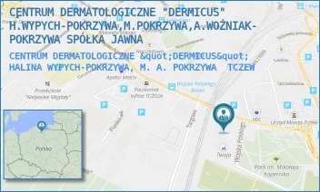 CENTRUM DERMATOLOGICZNE "DERMICUS" HALINA WYPYCH-POKRZYWA, M. A. POKRZYWA - CENTRUM DERMATOLOGICZNE "DERMICUS" H.WYPYCH-POKRZYWA,M.POKRZYWA,A.WOŹNIAK-POKRZYWA SPÓŁKA JAWNA - UL. WOJSKA POLSKIEGO 5,  TCZEW