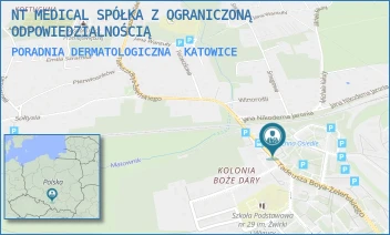 PORADNIA DERMATOLOGICZNA - NT MEDICAL SPÓŁKA Z OGRANICZONĄ ODPOWIEDZIALNOŚCIĄ - UL. UL. BOYA ŻELEŃSKIEGO 77,  KATOWICE