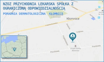 PORADNIA DERMATOLOGICZNA - NZOZ PRZYCHODNIA LEKARSKA SPÓŁKA Z OGRANICZONĄ ODPOWIEDZIALNOŚCIĄ - UL. STRAŻACKA 18,  KŁOMNICE