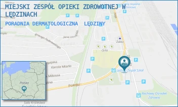 PORADNIA DERMATOLOGICZNA - MIEJSKI ZESPÓŁ OPIEKI ZDROWOTNEJ W LĘDZINACH - UL. POKOJU 17,  LĘDZINY