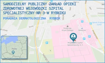 PORADNIA DERMATOLOGICZNA - SAMODZIELNY PUBLICZNY ZAKŁAD OPIEKI ZDROWOTNEJ WOJEWÓDZKI SZPITAL SPECJALISTYCZNY NR 3 W RYBNIKU - UL. ENERGETYKÓW 46,  RYBNIK