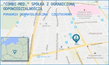 PORADNIA DERMATOLOGICZNA - "COMBI-MED." SPÓŁKA Z OGRANICZONĄ ODPOWIEDZIALNOŚCIĄ - UL. DEKABRYSTÓW 17/19,  CZĘSTOCHOWA