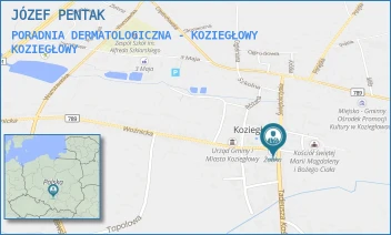 PORADNIA DERMATOLOGICZNA - KOZIEGŁOWY - JÓZEF PENTAK - PLAC MONIUSZKI  5,  KOZIEGŁOWY