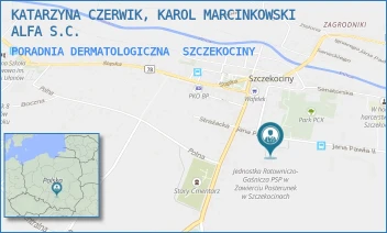 PORADNIA DERMATOLOGICZNA - ALFA CZERWIK MARCINKOWSKI SPÓŁKA KOMANDYTOWA - AL. JANA PAWŁA II 6,  SZCZEKOCINY