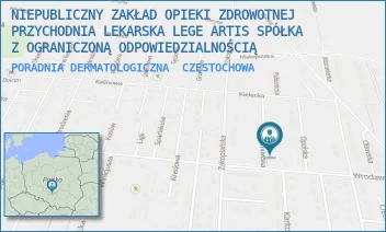PORADNIA DERMATOLOGICZNA - NIEPUBLICZNY ZAKŁAD OPIEKI ZDROWOTNEJ PRZYCHODNIA LEKARSKA LEGE ARTIS SPÓŁKA Z OGRANICZONĄ ODPOWIEDZIALNOŚCIĄ - UL. KUTNOWSKA 4,  CZĘSTOCHOWA