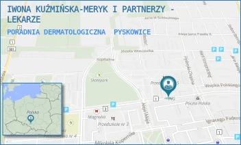 PORADNIA DERMATOLOGICZNA - IWONA KUŹMIŃSKA-MERYK I PARTNERZY - LEKARZE - UL. WOJ.POLSKIEGO 10,  PYSKOWICE