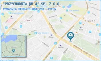 PORADNIA DERMATOLOGICZNA - "PRZYCHODNIA NR 4" SP. Z O.O. - AL. NIEPODLEGŁOŚCI 45,  TYCHY