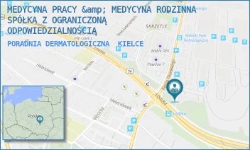 PORADNIA DERMATOLOGICZNA - MEDYCYNA PRACY &amp; MEDYCYNA RODZINNA SPÓŁKA Z OGRANICZONĄ ODPOWIEDZIALNOŚCIĄ - OLSZEWSKIEGO 2,  KIELCE