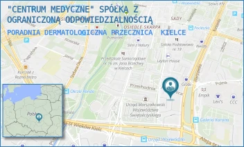 PORADNIA DERMATOLOGICZNA PRZECZNICA - "CENTRUM MEDYCZNE" SPÓŁKA Z OGRANICZONĄ ODPOWIEDZIALNOŚCIĄ - PRZECZNICA 3,  KIELCE