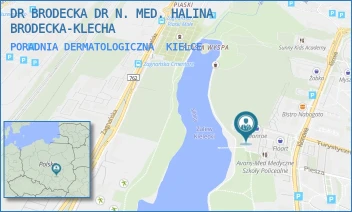 PORADNIA DERMATOLOGICZNA - DR BRODECKA DR N. MED. HALINA BRODECKA-KLECHA - KLONOWA 55G,  KIELCE