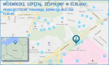 PRZYSZPITALNA PORADNIA DERMATOLOGICZNA - WOJEWÓDZKI SZPITAL ZESPOLONY W ELBLĄGU - KRÓLEWIECKA 146,  ELBLĄG