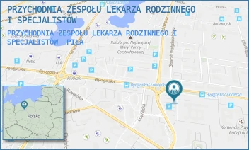 PRZYCHODNIA ZESPOŁU LEKARZA RODZINNEGO I SPECJALISTÓW - PRZYCHODNIA ZESPOŁU LEKARZA RODZINNEGO I SPECJALISTÓW - BYDGOSKA 113,  PIŁA