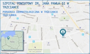 PORADNIA DERMATOLOGICZNA W TRZCIANCE - SZPITAL POWIATOWY IM. JANA PAWŁA II W TRZCIANCE - STASZICA 12,  TRZCIANKA