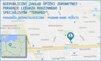 PORADNIA DERMATOLOGICZNA - NIEPUBLICZNY ZAKŁAD OPIEKI ZDROWOTNEJ - PORADNIE LEKARZA RODZINNEGO I SPECJALISTÓW "TERAMED" - KOSTRZYŃSKA 3 I 5,  POZNAŃ-NOWE MIASTO