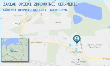 GABINET DERMATOLOGICZNY - ZAKŁAD OPIEKI ZDROWOTNEJ CER-MEDIC - PRZEMYSŁOWA 21,  KROTOSZYN