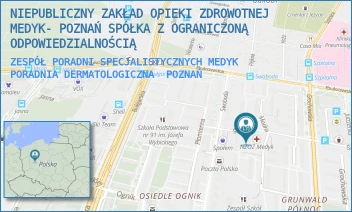 ZESPÓŁ PORADNI SPECJALISTYCZNYCH MEDYK  PORADNIA DERMATOLOGICZNA - NIEPUBLICZNY ZAKŁAD OPIEKI ZDROWOTNEJ MEDYK- POZNAŃ SPÓŁKA Z OGRANICZONĄ ODPOWIEDZIALNOŚCIĄ - ŚWIT 47,  POZNAŃ