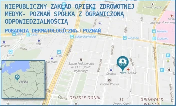 PORADNIA DERMATOLOGICZNA - NIEPUBLICZNY ZAKŁAD OPIEKI ZDROWOTNEJ MEDYK- POZNAŃ SPÓŁKA Z OGRANICZONĄ ODPOWIEDZIALNOŚCIĄ - ŚWIT 47,  POZNAŃ