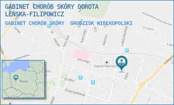 GABINET CHORÓB SKÓRY - GABINET CHORÓB SKÓRY DOROTA LEŃSKA-FILIPOWICZ - MOSSEGO 25,  GRODZISK WIELKOPOLSKI
