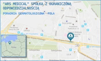 PORADNIA DERMATOLOGICZNA - "ARS MEDICAL" SPÓŁKA Z OGRANICZONĄ ODPOWIEDZIALNOŚCIĄ - AL. WOJSKA POLSKIEGO 43/-,  PIŁA