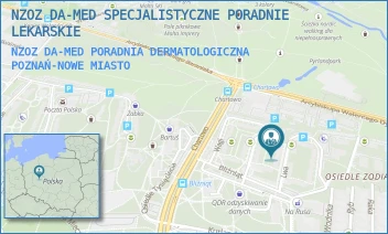 NZOZ DA-MED PORADNIA DERMATOLOGICZNA - NZOZ DA-MED SPECJALISTYCZNE PORADNIE LEKARSKIE - LWA 7,  POZNAŃ-NOWE MIASTO