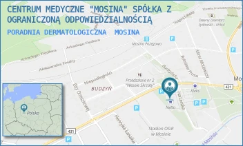 PORADNIA DERMATOLOGICZNA - CENTRUM MEDYCZNE "MOSINA" SPÓŁKA Z OGRANICZONĄ ODPOWIEDZIALNOŚCIĄ - KONOPNICKIEJ 33,  MOSINA
