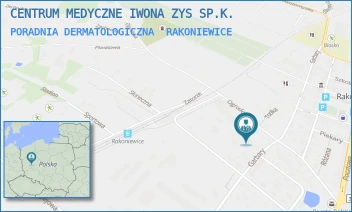 PORADNIA DERMATOLOGICZNA - CENTRUM MEDYCZNE IWONA ZYS SP.K. - OGRODOWA 11A/-,  RAKONIEWICE