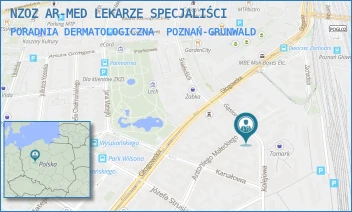 PORADNIA DERMATOLOGICZNA - NZOZ AR-MED LEKARZE SPECJALIŚCI - GĄSIOROWSKICH 8/3,  POZNAŃ-GRUNWALD