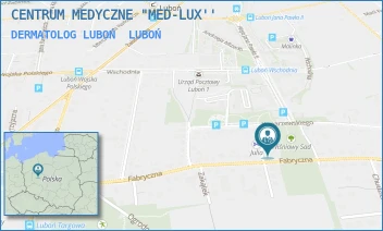 DERMATOLOG LUBOŃ - "MED-LUX" SPÓŁKA Z OGRANICZONĄ ODPOWIEDZIALNOŚCIĄ - ŻEROMSKIEGO 1,  LUBOŃ