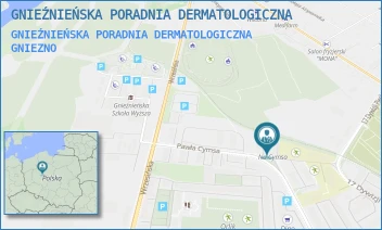 GNIEŹNIEŃSKA PORADNIA DERMATOLOGICZNA - GNIEŹNIEŃSKA PORADNIA DERMATOLOGICZNA - CYMSA 16,  GNIEZNO