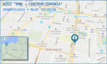 DERMATOLOGIA 3 MAJA - NZOZ "KMW - CENTRUM ZDROWIA" - 3 MAJA 25-27,  SZCZECIN