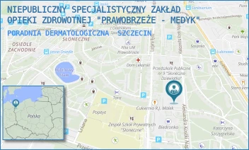 PORADNIA DERMATOLOGICZNA - NIEPUBLICZNY SPECJALISTYCZNY ZAKŁAD OPIEKI ZDROWOTNEJ "PRAWOBRZEŻE - MEDYK" - NAPIERSKIEGO 6C,  SZCZECIN