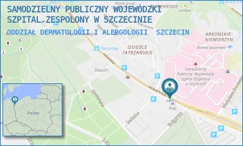 ODDZIAŁ DERMATOLOGII I ALERGOLOGII - SAMODZIELNY PUBLICZNY WOJEWÓDZKI SZPITAL ZESPOLONY W SZCZECINIE - ARKOŃSKA 4,  SZCZECIN