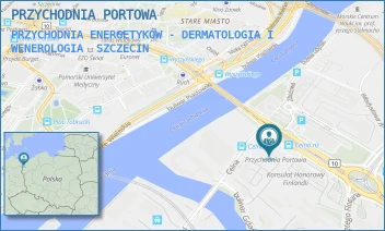 PRZYCHODNIA ENERGETYKÓW - DERMATOLOGIA I WENEROLOGIA - PRZYCHODNIA PORTOWA - ENERGETYKÓW 2,  SZCZECIN