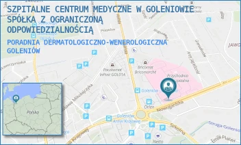 PORADNIA DERMATOLOGICZNO-WENEROLOGICZNA - SZPITALNE CENTRUM MEDYCZNE W GOLENIOWIE SPÓŁKA Z OGRANICZONĄ ODPOWIEDZIALNOŚCIĄ - NOWOGARDZKA 2,  GOLENIÓW