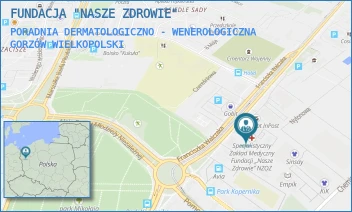 PORADNIA DERMATOLOGICZNO - WENEROLOGICZNA - FUNDACJA "NASZE ZDROWIE" - UL. FRANCISZKA WALCZAKA 23E,  GORZÓW WIELKOPOLSKI