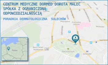 PORADNIA DERMATOLOGICZNA - CENTRUM MEDYCZNE DORMED SPÓŁKA Z OGRANICZONĄ ODPOWIEDZIALNOŚCIĄ - UL. BANKOWA 1,  SULECHÓW