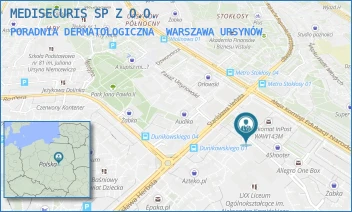 PORADNIA DERMATOLOGICZNA - MEDISECURIS SP Z O.O. - PASAŻ URSYNOWSKI 3/9,  WARSZAWA URSYNÓW