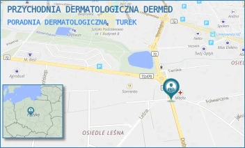 PORADNIA DERMATOLOGICZNA - PRZYCHODNIA DERMATOLOGICZNA DERMED - FOLWARCZNA 1,  TUREK