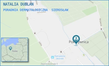 PORADNIA DERMATOLOGICZNA - NATALIA DUBLAN - DWORSKA 3/15,  SIEROSŁAW