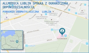 PORADNIA DERMATOLOGICZNA - ALLMEDICA LUBLIN SPÓŁKA Z OGRANICZONĄ ODPOWIEDZIALNOŚCIĄ - TETMAJERA 21,  LUBLIN